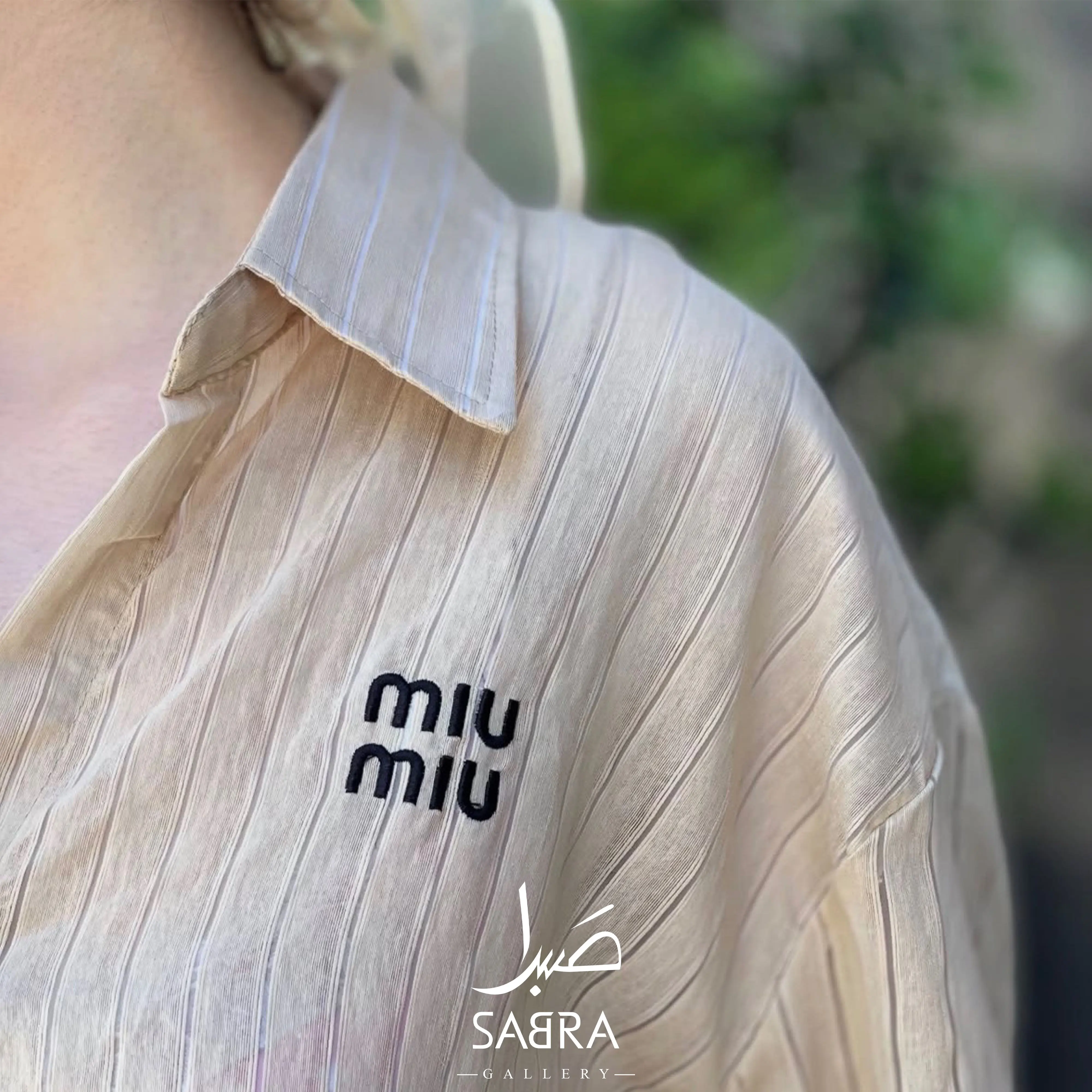 شومیز راه راه حریرmiumiu