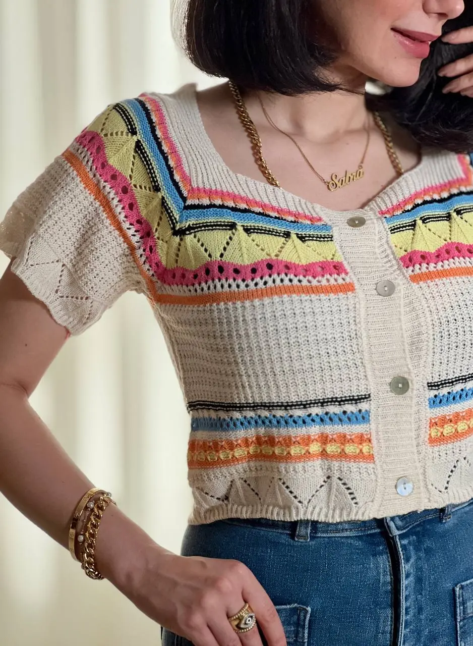 بلوز کراپ بافت ZARA