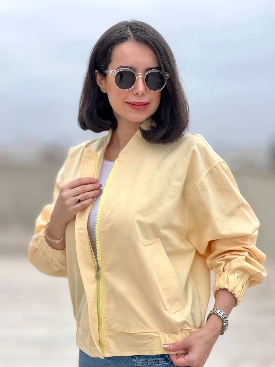 بامبر جکت لینن