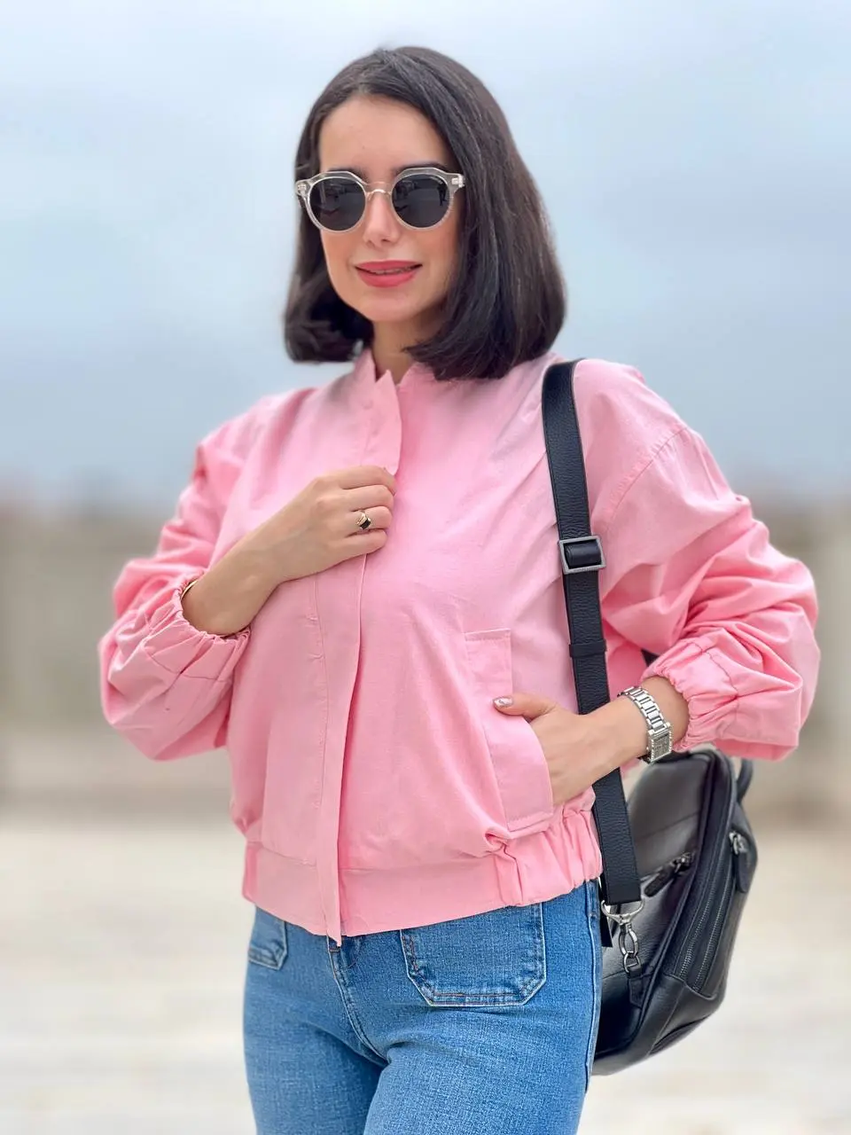 بامبر جکت لینن