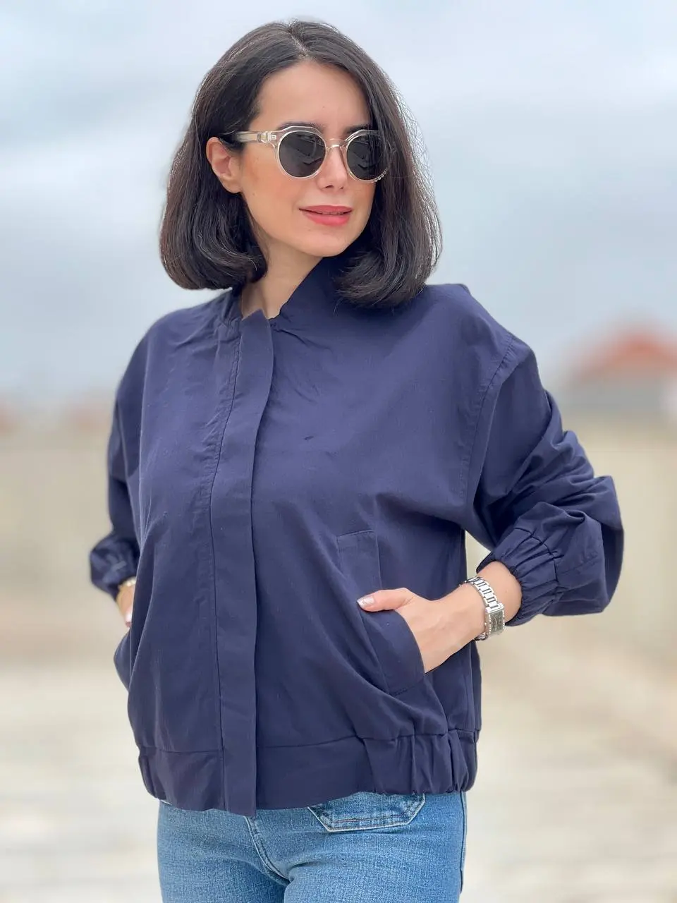 بامبر جکت لینن