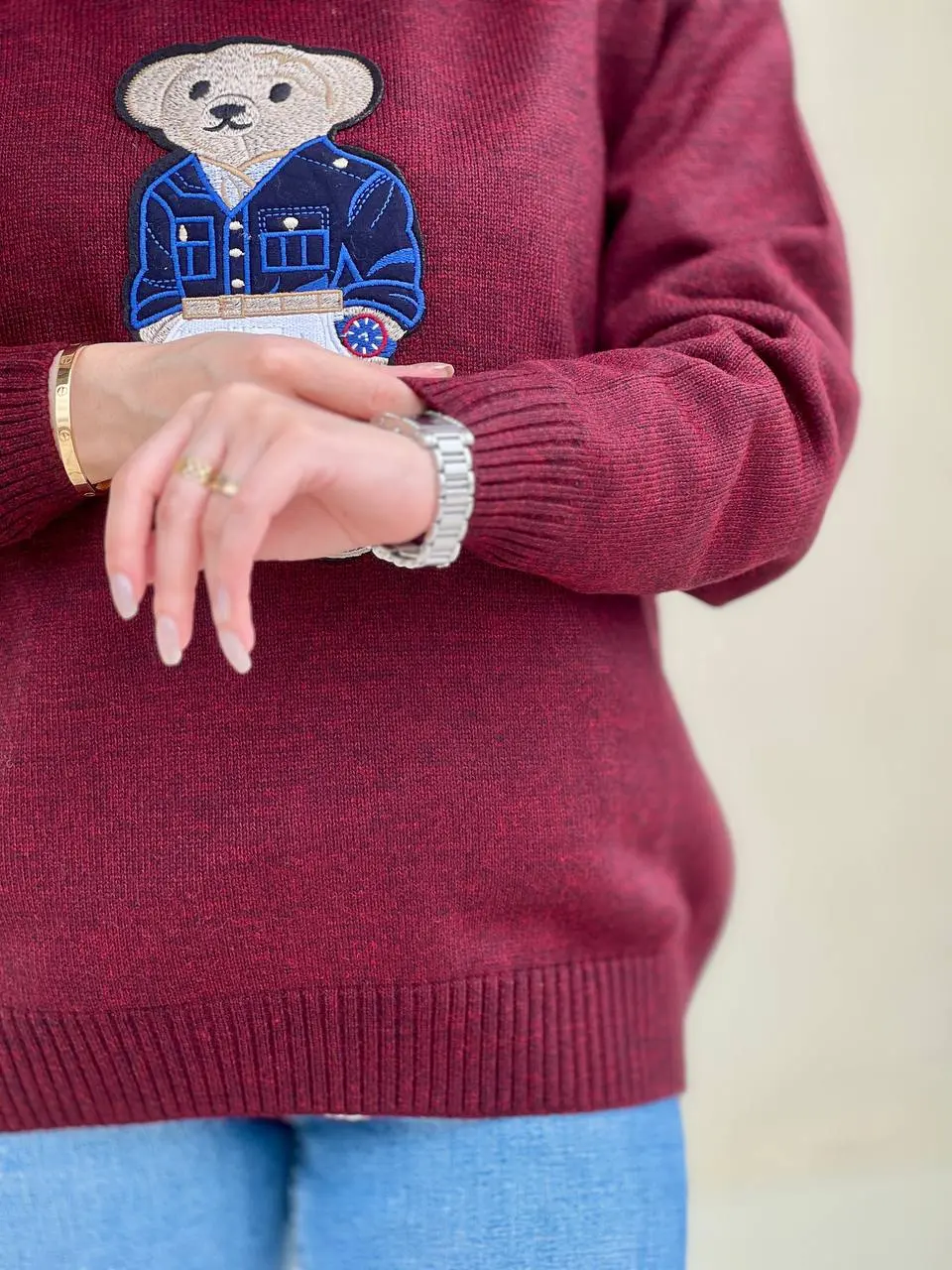 بلوز بافت گلدوزی تدی