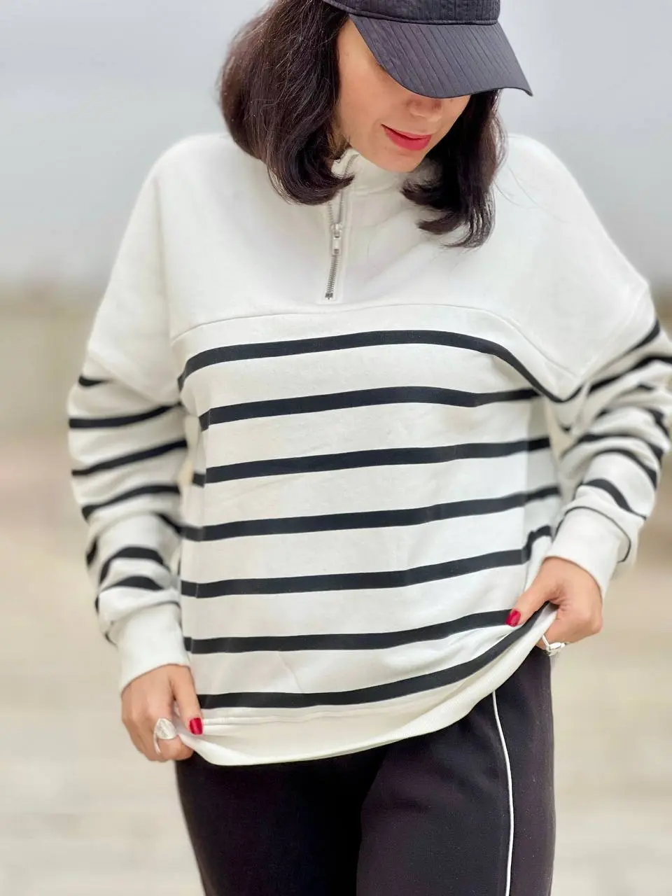 بلوز دورس نیم زیپ LC