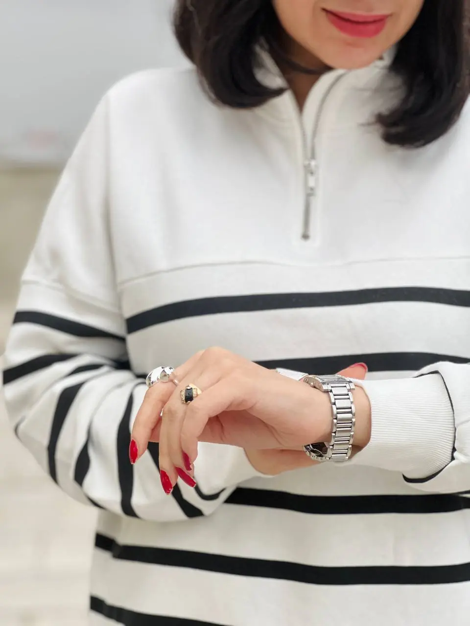 بلوز دورس نیم زیپ LC