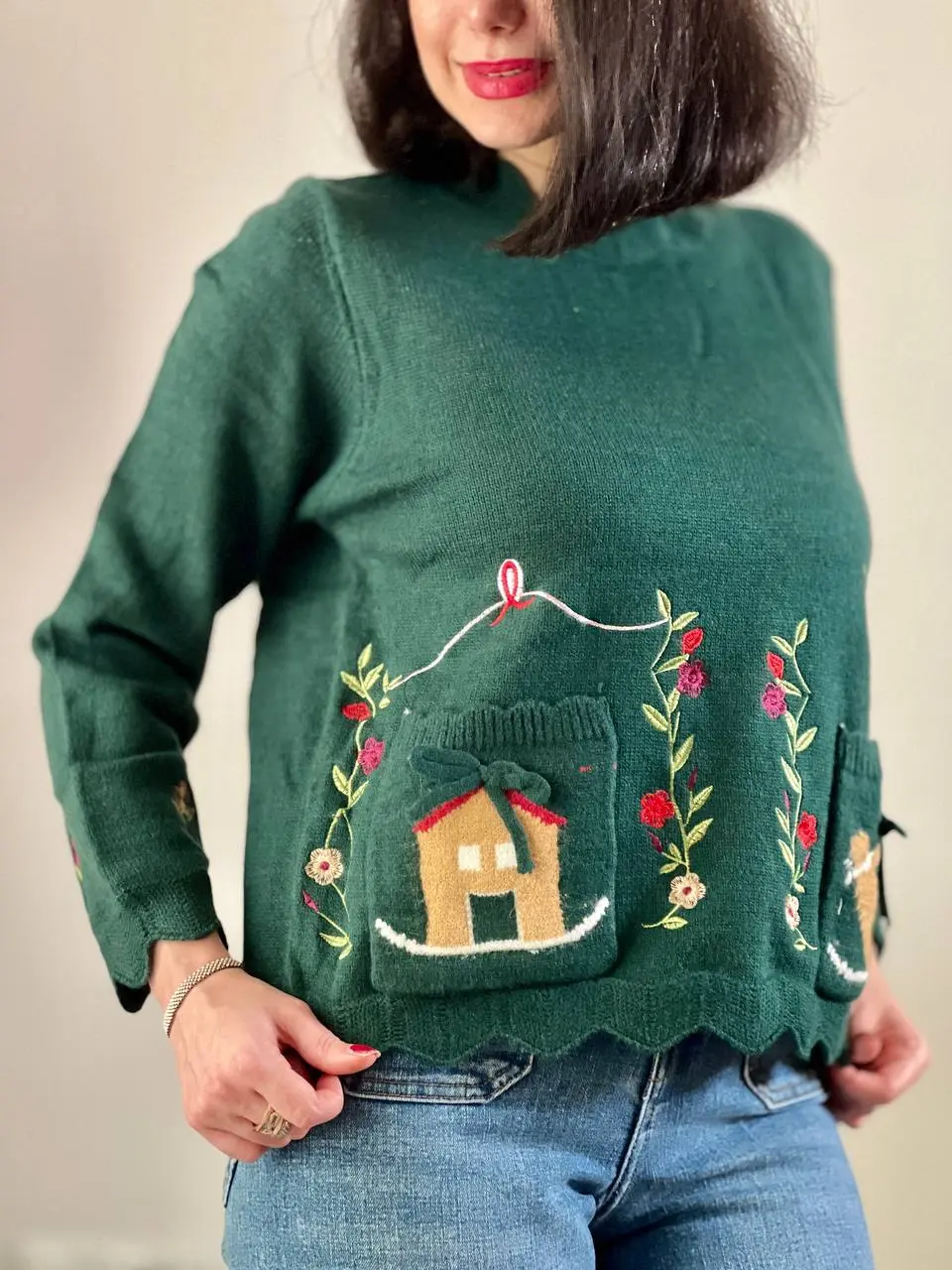 بلوز بافت گلدوزی کیوت هوم