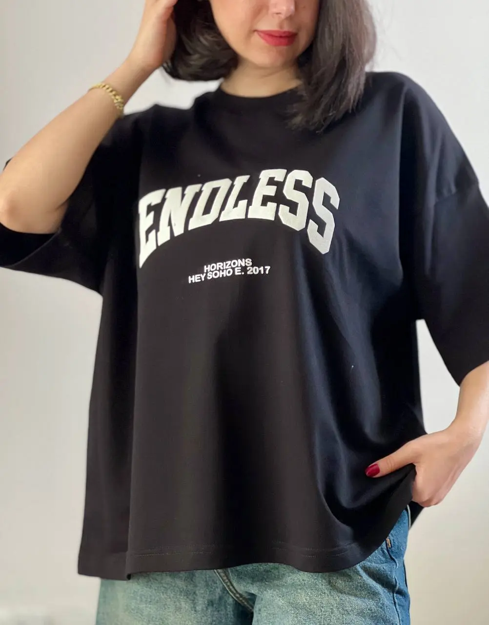 تیشرت باکسی مچینست ENDLESS