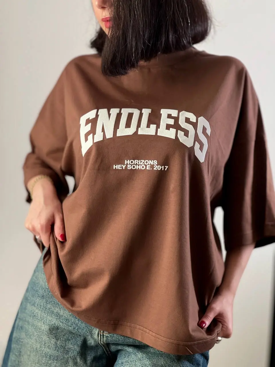 تیشرت باکسی مچینست ENDLESS