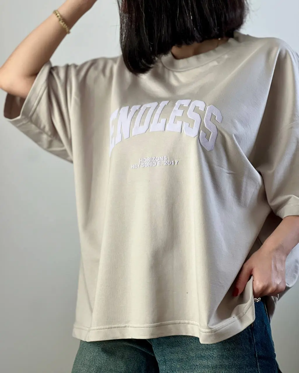 تیشرت باکسی مچینست ENDLESS