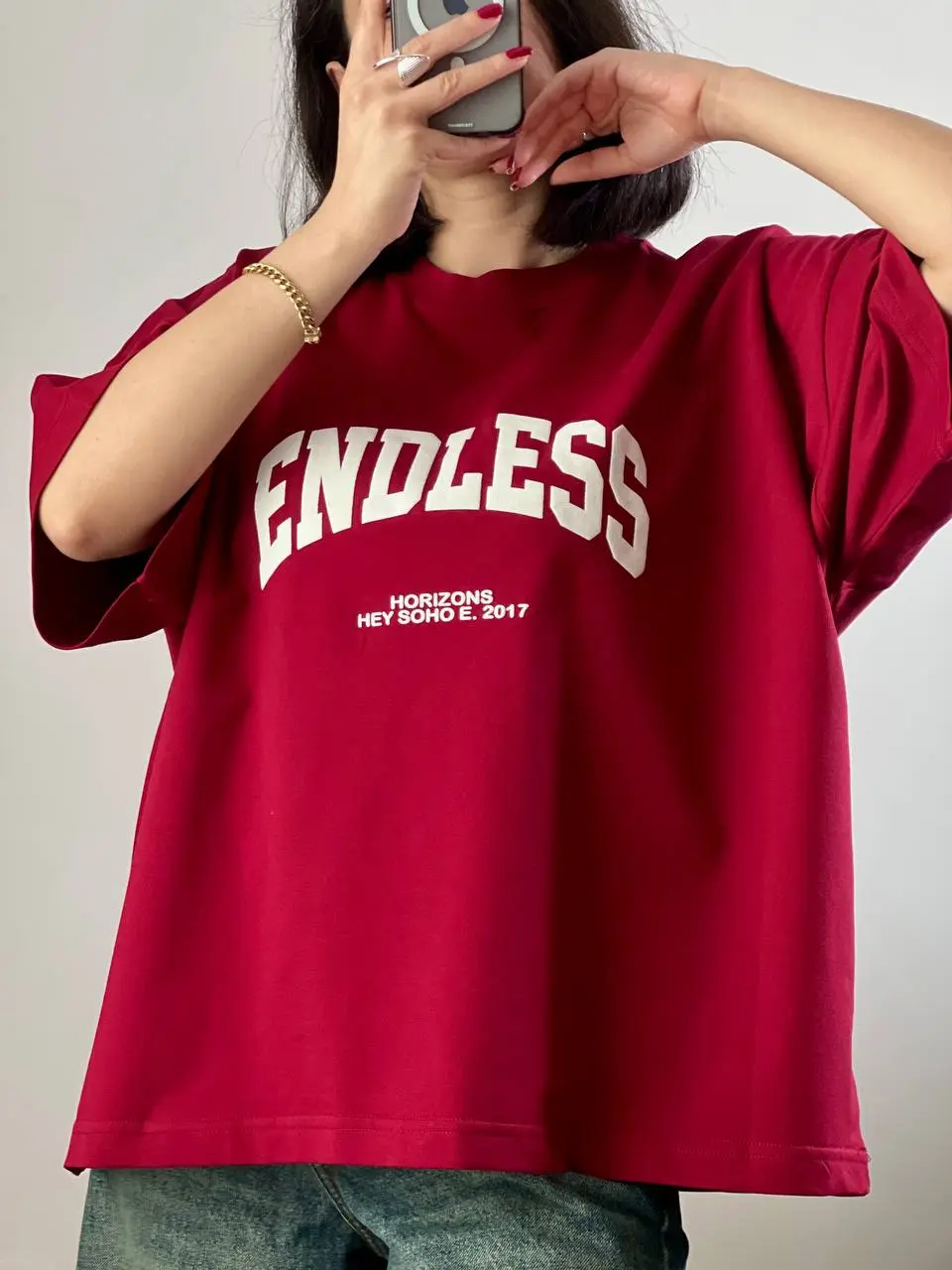 تیشرت باکسی مچینست ENDLESS