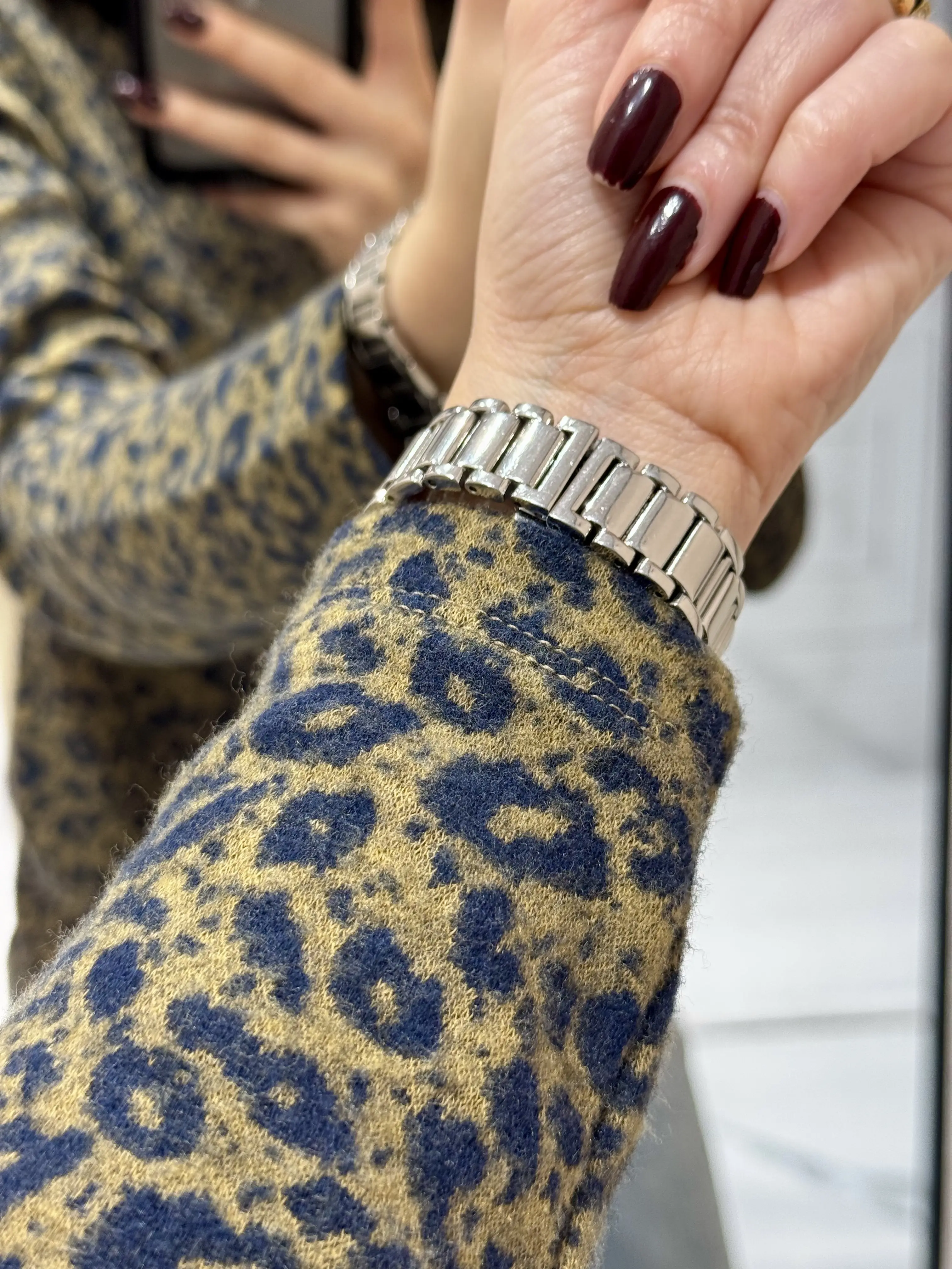 بلوز موهر زنانه طرح پلنگی