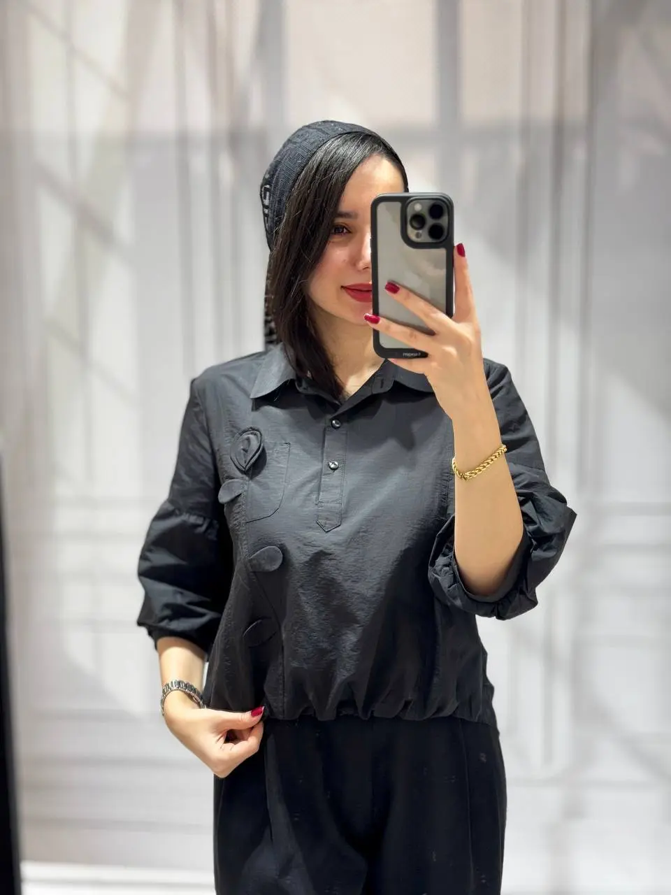 شومیز مجلسی گل برجسته