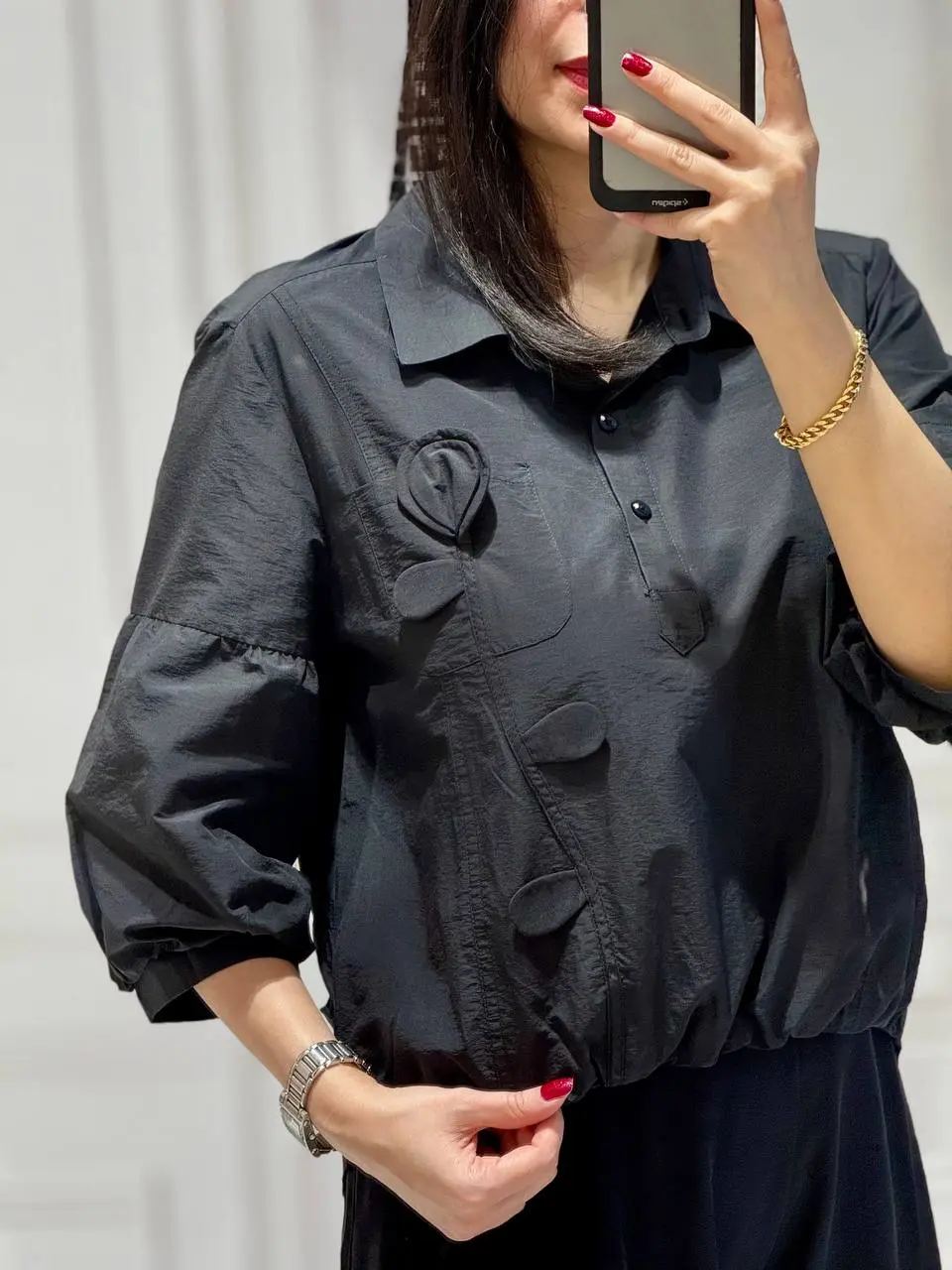 شومیز مجلسی گل برجسته