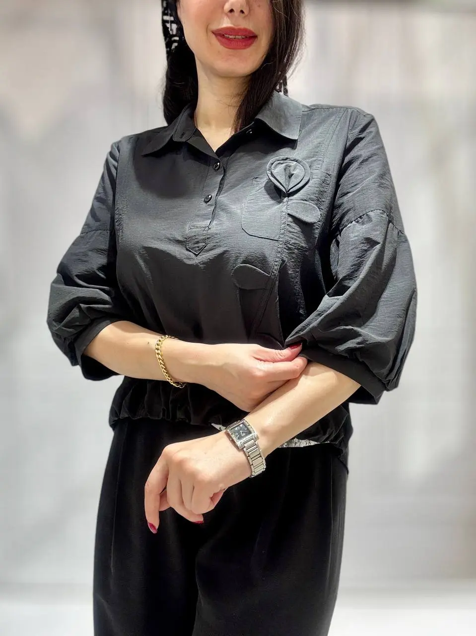 شومیز مجلسی گل برجسته