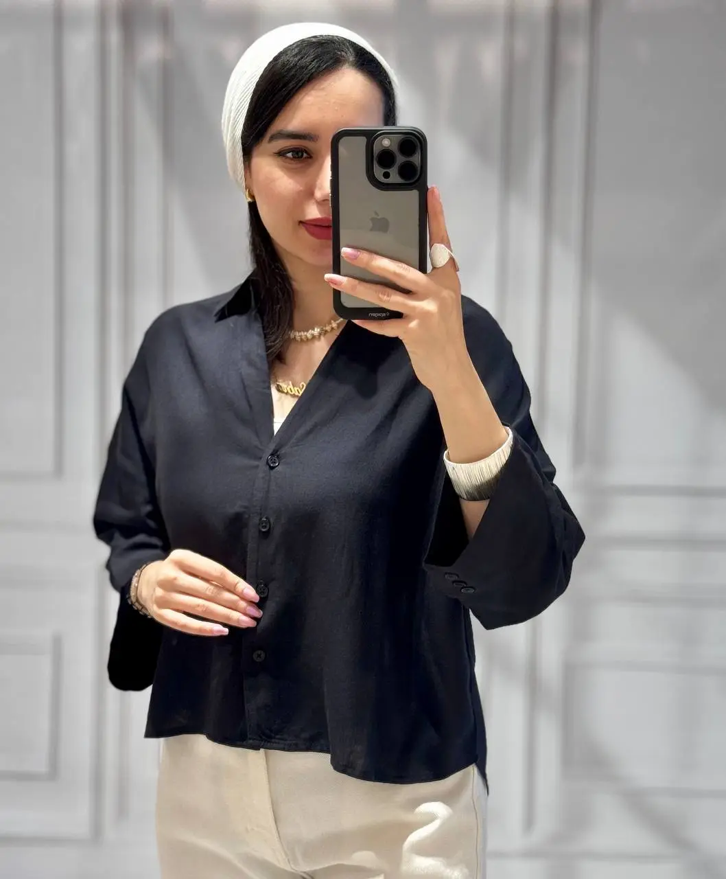 شومیز زنانه پشت پیله MANGO