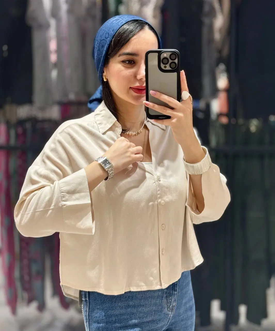 شومیز زنانه پشت پیله MANGO